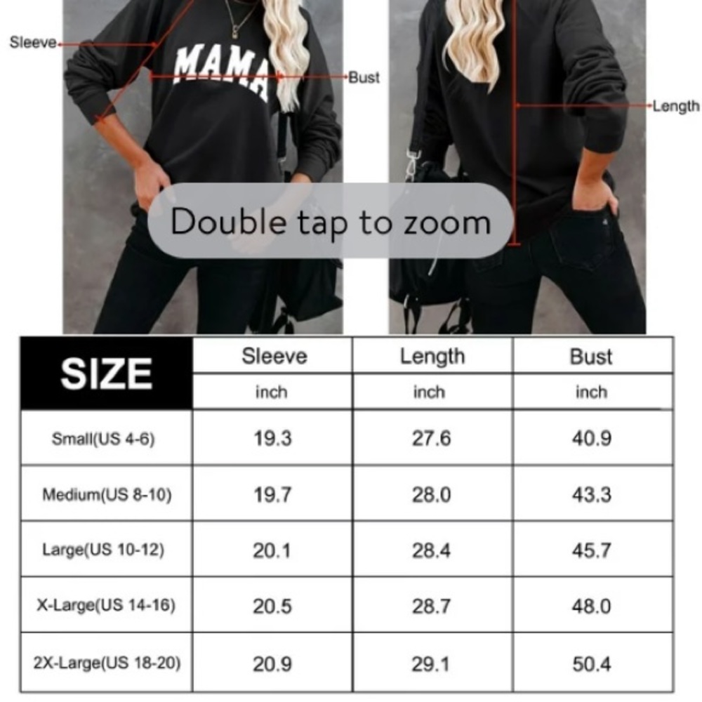 Crewneck Mama Lightweight Sweatshirt from Amazon - Picture 3 of 8